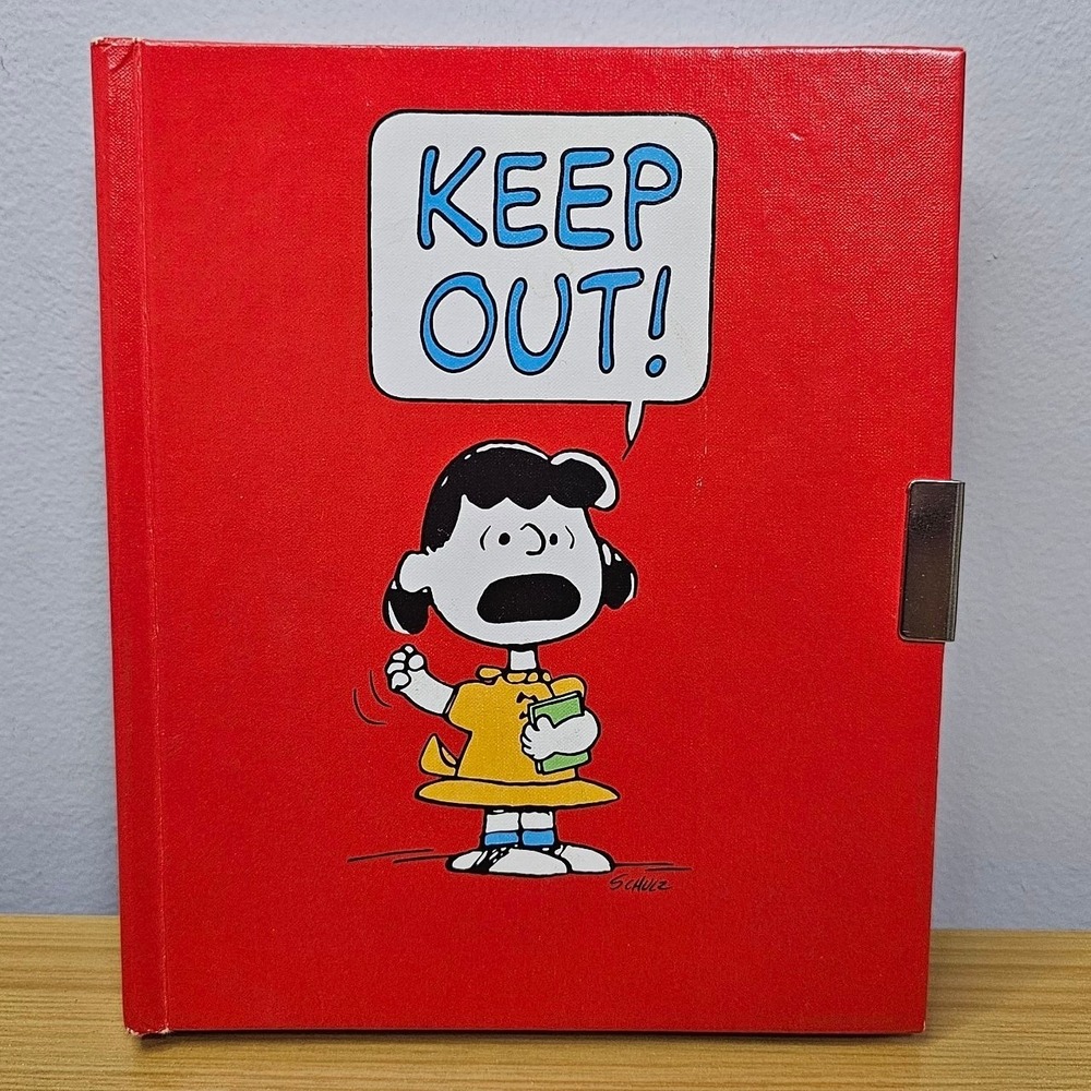 Vintage 80s Lucy Peanuts Keep Out! Hallmark Diary 1952